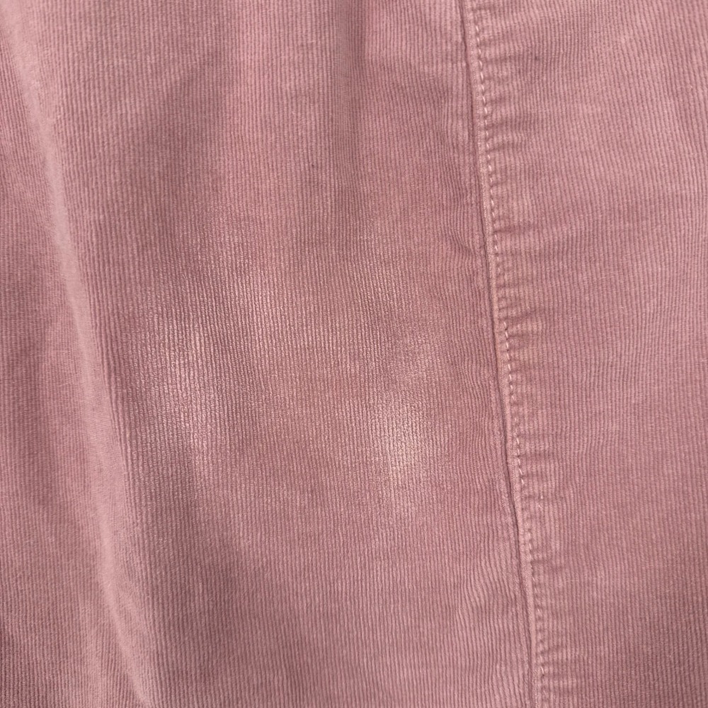 7 FOR ALL MANKIND MAUVE PINK BUTTON DOWN‎ CORDUROY MINI SKIRT SZ 25 NWT - Picture 5 of 7